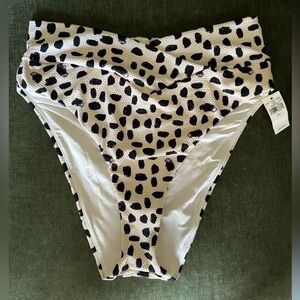 Aerie High Cut Cheeky Swim Bottoms